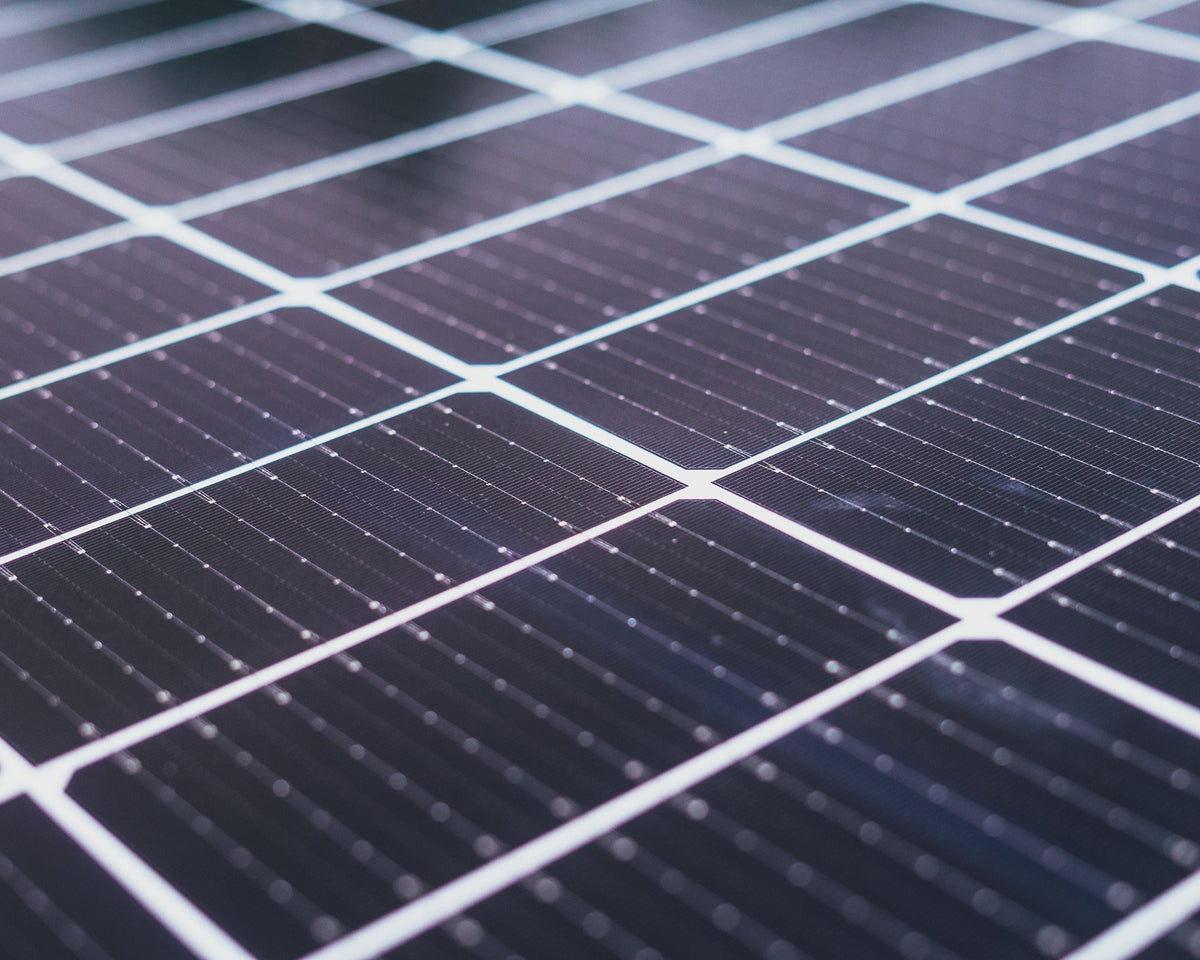 Nahaufnahme eines Solarmodules